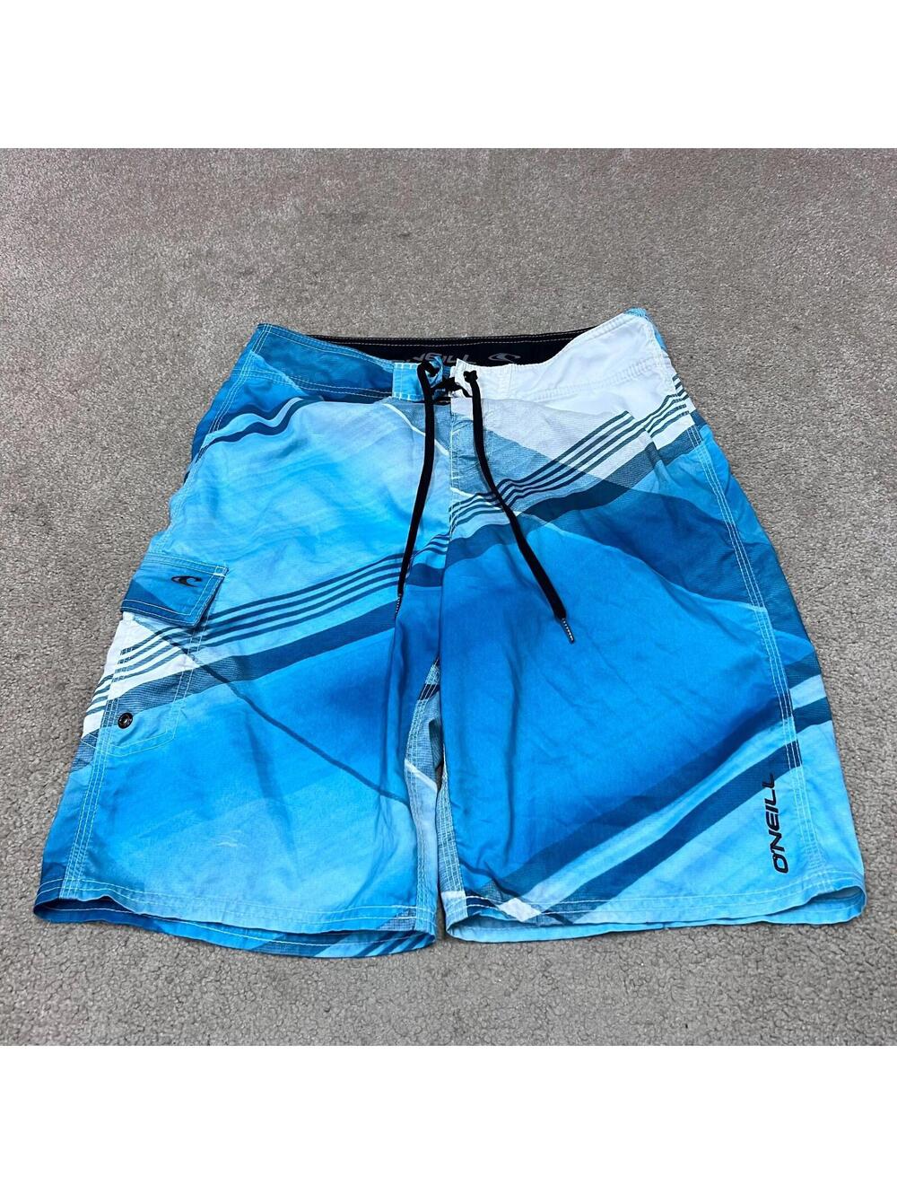 O’Neill Board Shorts Men’s Blue Drawstring Size 29